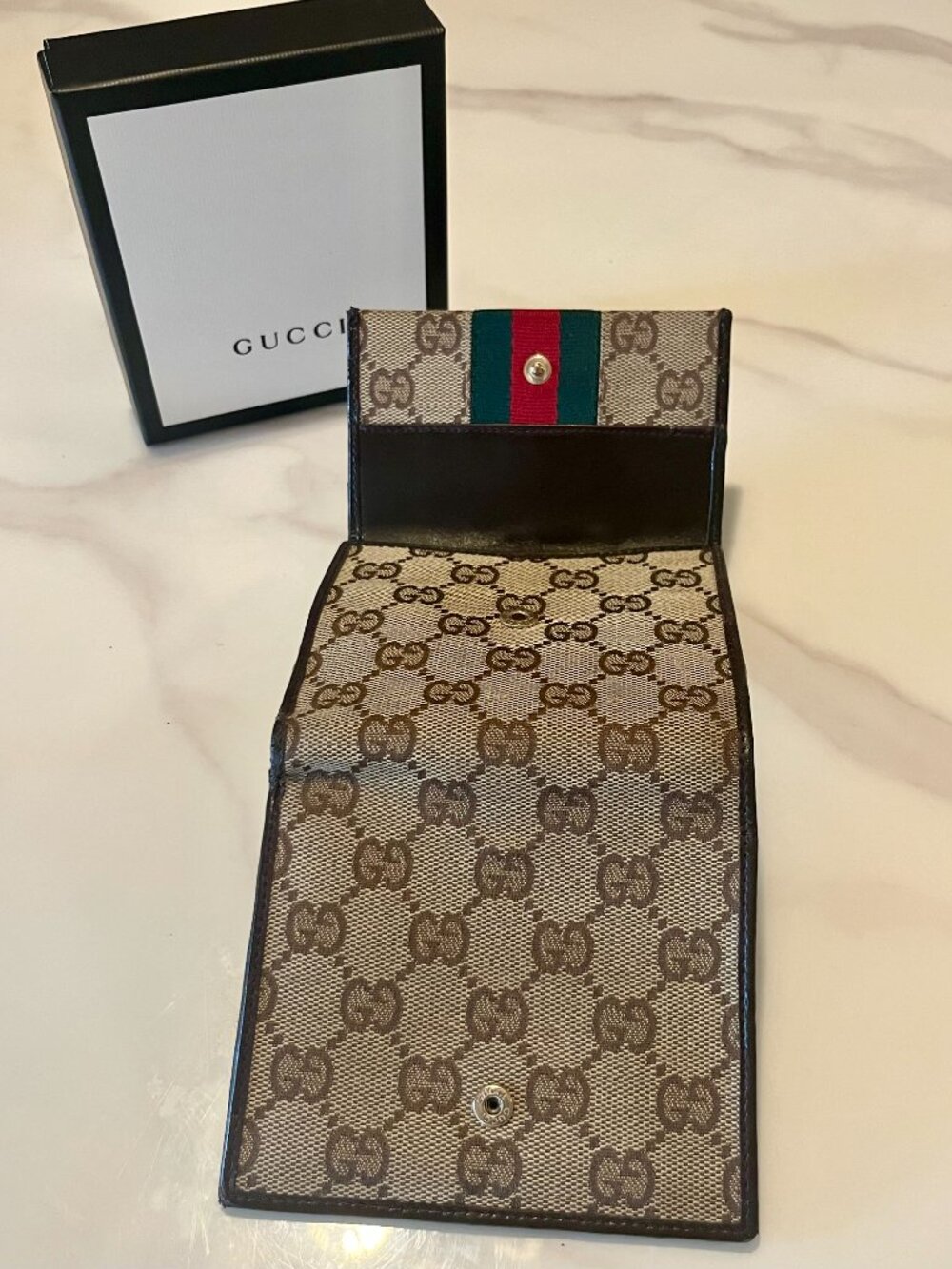 Authentic Vintage Gucci Ophidia GG Canvas Wallet + Box - Picture 7 of 15